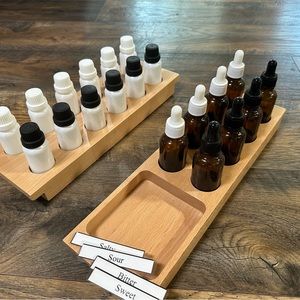 Montessori Tasting Bottles and Smelling Jars